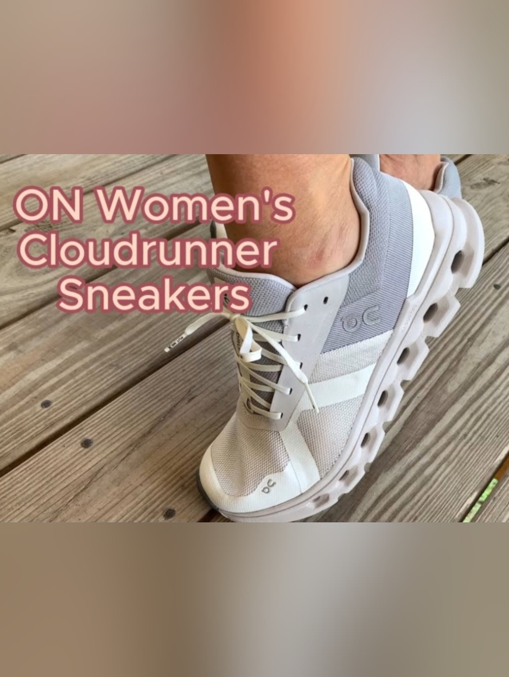 ON Cloudrunner 2 Women's Lightweight White/Frost Gray Sneakers US 8 - Picture 11 of 16